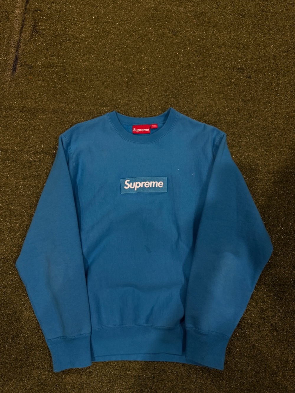 Supreme Royal Blue Box Logo Crewneck Sweatshirt